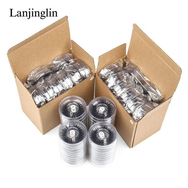

false eyelashes wholesale mink lashes 4/10/50/100 pairs long thick fake makeup natural in bulk cilios