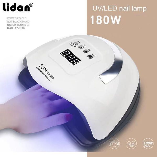 

nail dryers 180w uv lamp drying gel polish machine dryer manicure tools 99s/60s/30s/10s