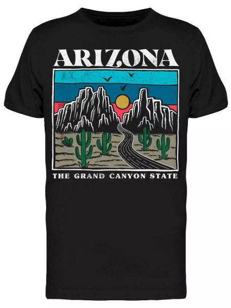 

arizona grand canyon road tee men's -image by shutterstock, White;black
