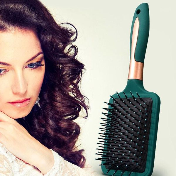 

hair scalp massage comb airbag hairbrush nylon women wet curly detangle brush for salon hairdressing styling tools brushes1, Silver