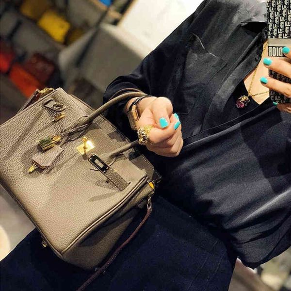 

head women's leather kelly 2021 new bridal large capacity one shoulder handbag