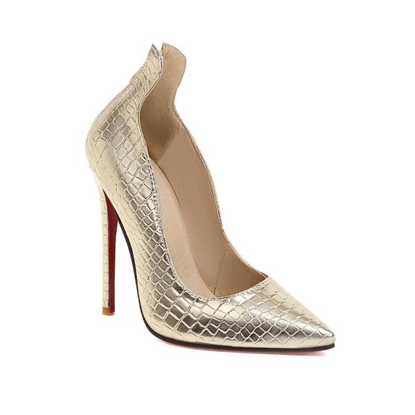 

dress shoes classic summer thin high heels pointed toe snake print women comfortable office party wedding pumps, Black