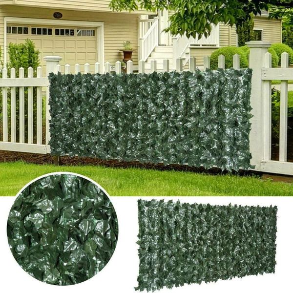 

1m/3m artificial leaf hedge ivy garden decorative fence balcony privacy wall cover everything for the decoration flowers & wreaths