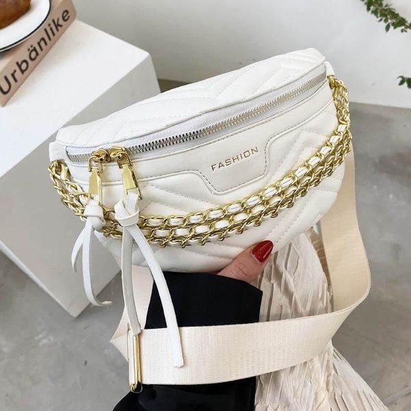 

waist bags 2021 classic crossbody women fashion clutches bag for chest pouch leather girl fanny pack adjustable belt