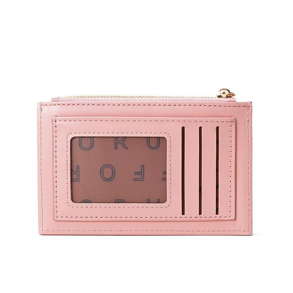 

card holders holder coin box money change clip bank cards passport driver license business travel airtag women men 2021 badge bag, Brown;gray