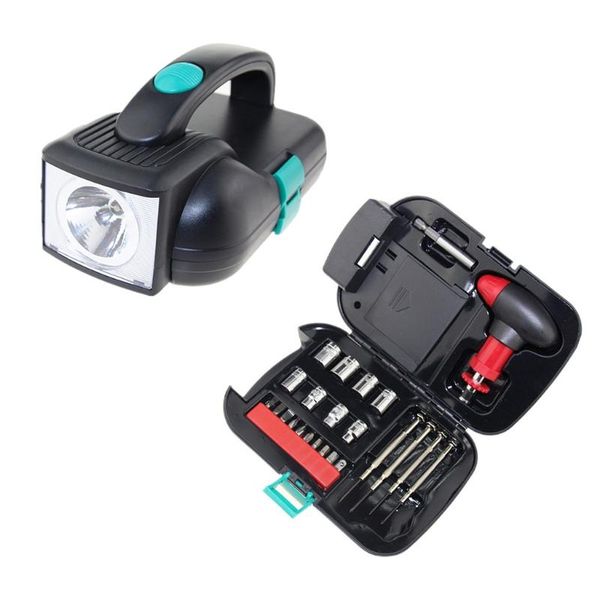 

multi household tool kit different screwdriver bits and organizers