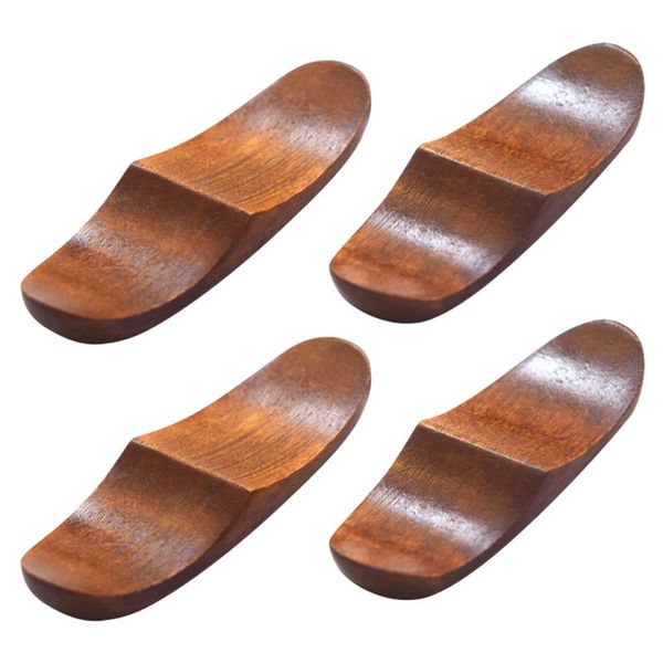 

chopsticks 4pcs household table rack rest spoon holder wooden chopstick stand
