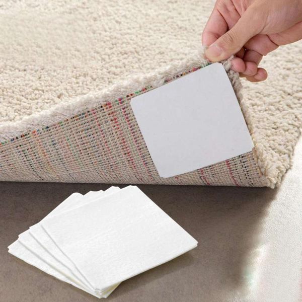 

carpets 20pcs carpet non slip sticker super strong self non-marking back rubber sofa holder sheet fixed sticky double-sided tape