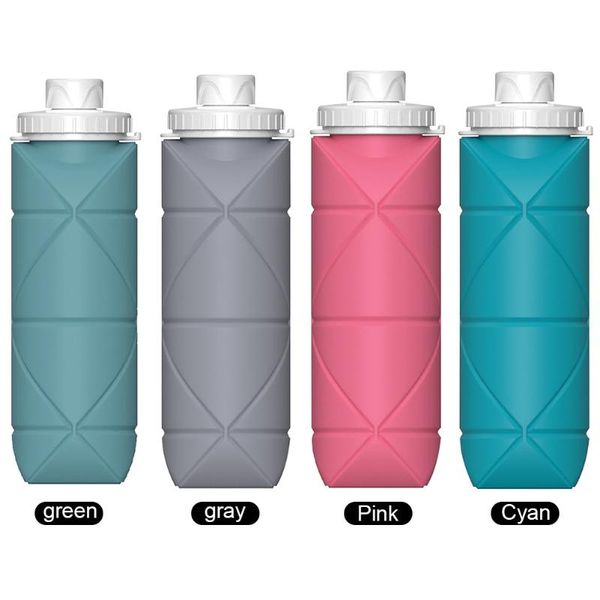 

mini portable water bottles folding silicone collapsible travel drinkware bottle