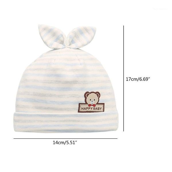 

caps & hats born infant warm baby soft cotton tire hat cute cartoon bow ears beanie for toddler boys girls shower gifts h0551, Yellow