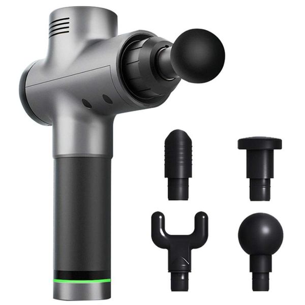 

muscle massage gun sport therapy massager body relaxation pain relief slimming shaping massag 4 heads with bag electric massagers