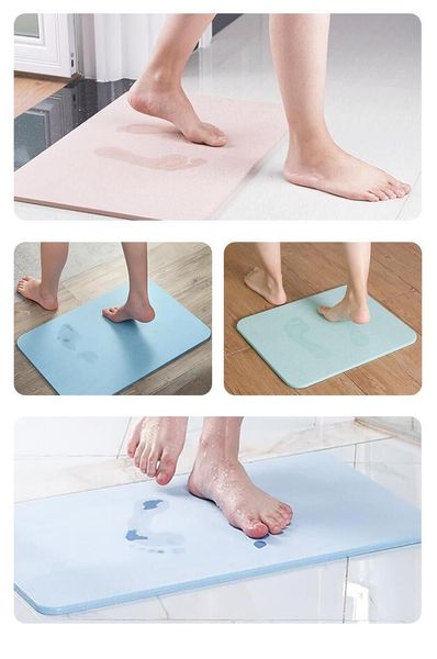 

bath mats multi use diatomaceous mat fast drying absorbent bathroom rug durable floor door shower bathmats carpet for toilet
