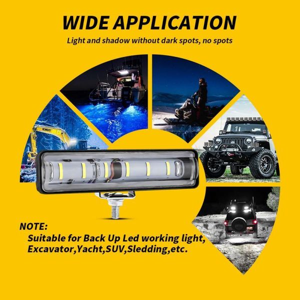 

working light led headlights 12-60v for auto motorcycle truck boat tractor trailer offroad work 18w projector car lights