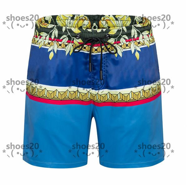 

blue print swimming trunks hipster men's breathable designer shorts outdoor vacation travel luxury swimwear