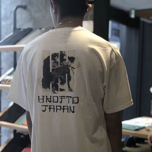 

undefeated t shirt tide crocodile warrior summer pure cotton round neck short sleeve casual loose couple t-shirt for men and women designer, White;black