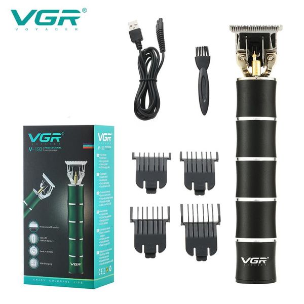 

v-193 electric hair clipper profession usb rechargeable metal body barber salon beard trimmer for men clippers