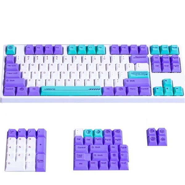 

keys 120 original profile dye subbed pbt keycaps gaming mechanical keyboard for cherry mx gateron kail switches mouse combos