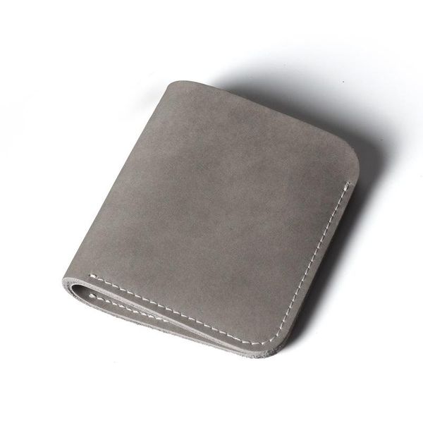 

wallet for men slim small genuine leather purses minimalist handmade bifold holder wallets, Red;black