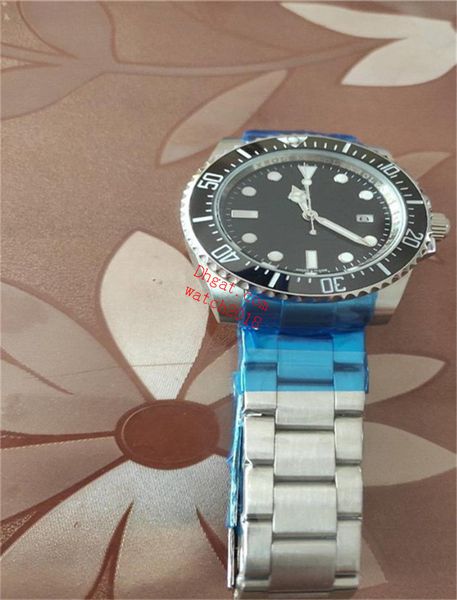 

mens watches 40mm 116600 black dial ceramic bezel sapphire glass mechanical automatic stainless steel bracelet luxury watch waterproof, Slivery;brown