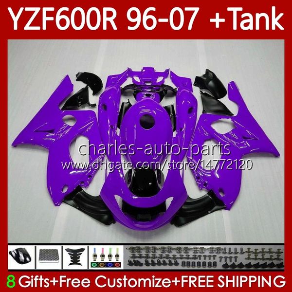 Verkleidungen + Tank für Yamaha YZF600R Thundercat YZF 600R 600 R 96 97 98 99 00 01 02 07 Karosserie 86No.125 YZF-600R 1996 2003 2004 2005 2006 2007 YZF600-R 96-07 Karosserie Neu Lila