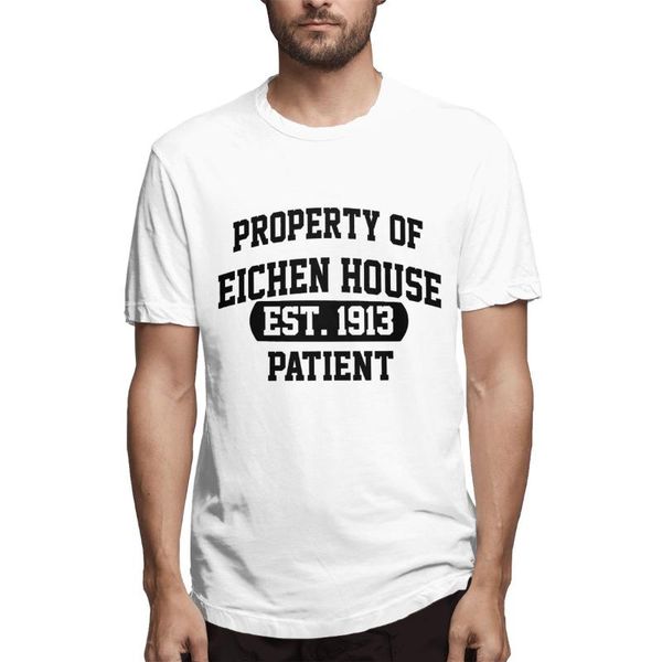 

property of eichen house teen wolf men's t shirt for men cool tee short sleeve crewneck t-shirt cotton summer clothing t-shirts, White;black