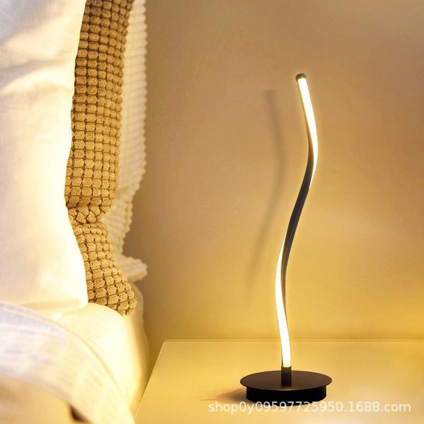 

desk lamp bedside bedroom ins girl creative simple modern romantic nordic remote control dressing table light black lamps