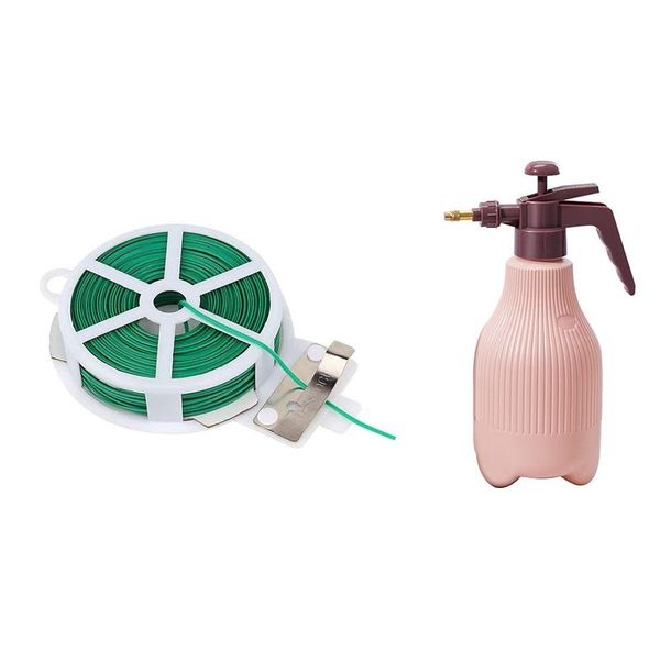 

watering equipments gardening twisted wire with green 1.5l capacity hand-held spray pot