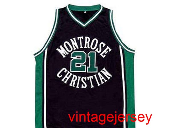 

greivis vasquez montrose christian high school basketball jersey stitched, Black