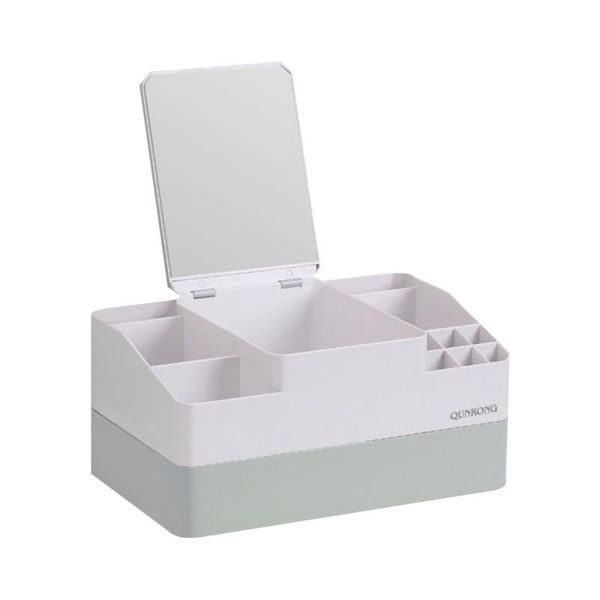 

storage boxes & bins 1pc decorative bedroom box toiletries holder mirror random color