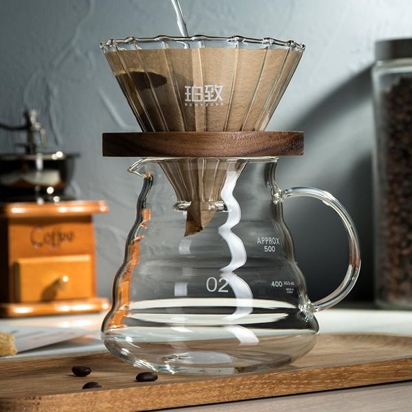 

coffee filters barista accessories filter glass reusable coffeeware v60 dripper holder caffitaly kitchen tools ed50cf