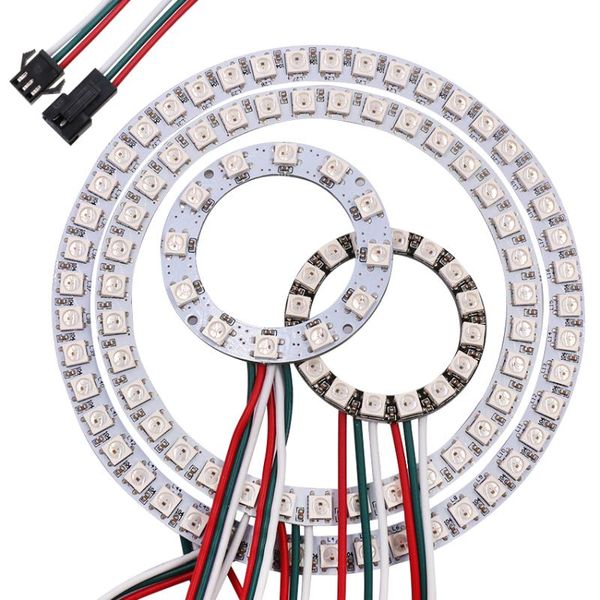 

strips dc5v addressable pixel ws2812b ring leds ws2812 sk6812 rgb led strip ws2811 ic built-in 1-241led