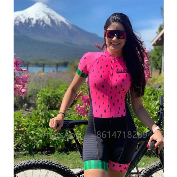 

xama cycling womens pro team bicycle apparel short sleeve skinsuit mtb road speedsuit triathlon suit racing sets, Black;blue