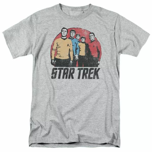 

star trek landing party t shirt licensed sci-fi tv classic tee new sport grey, White;black