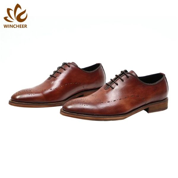 

dress shoes wincheer manufacturers selling fashion pointed business jujube red shoe mens leather men, Black