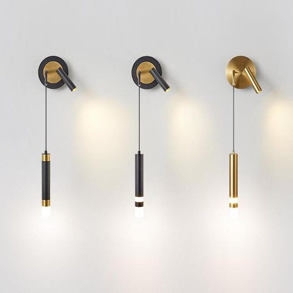 

wall lamp nordic light luxury modern bedroom living room corridor aisle spotlight bedside small chandelier indoor lighting