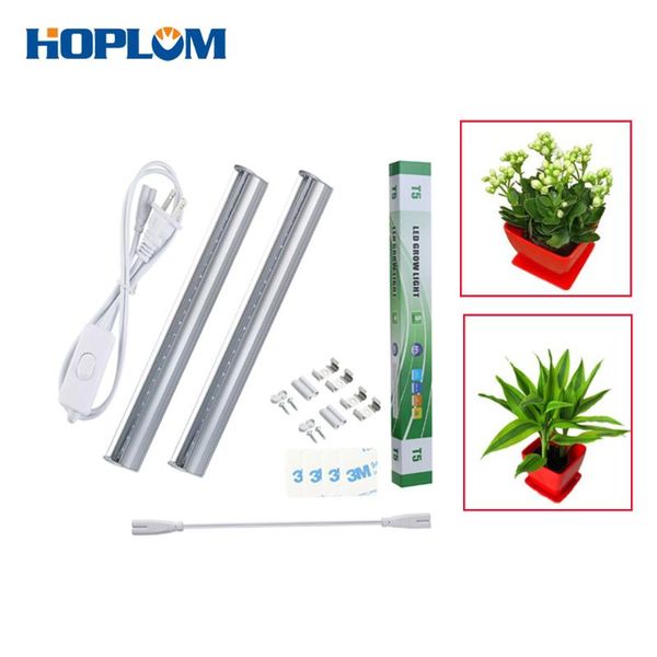 

tube led grow bar light +us/eu switch plug 85-265v for plants hydroponic lights