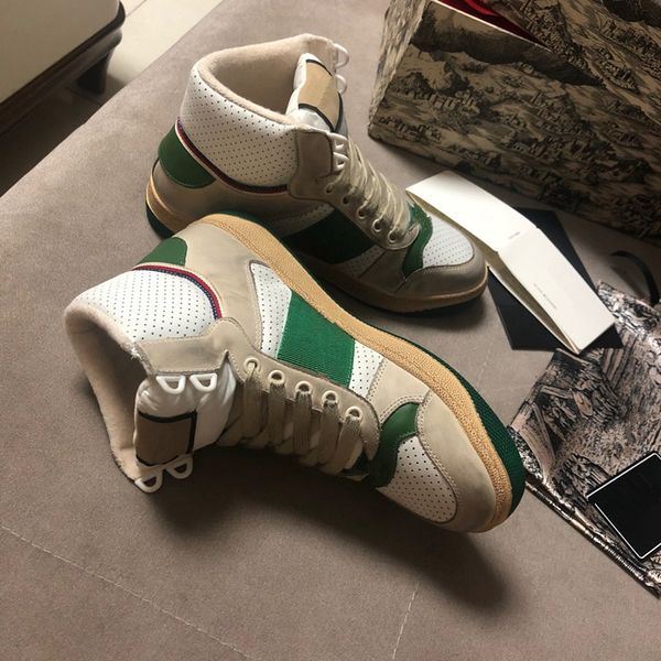 

2021 platform men women black white leather suede casual sneakers grey blue silver mens fashion shoes, Black;red