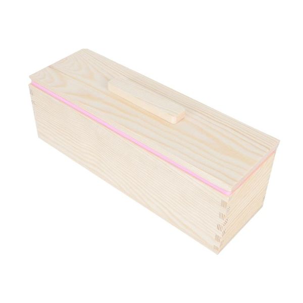 

storage bottles & jars 1 set of wooden bread box simple container with mold multi-functional soap