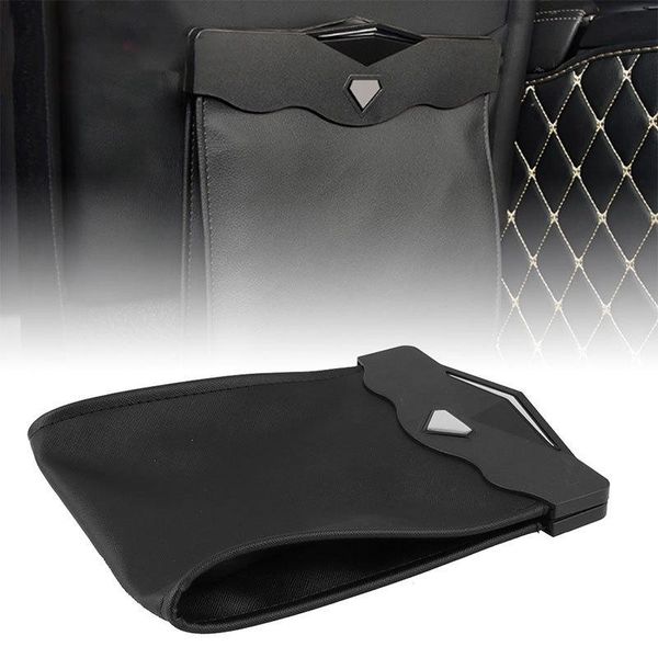 

vehicle-mounted trash can improved version storage seat back pocket rear accessory case magnet led light other interior accessories