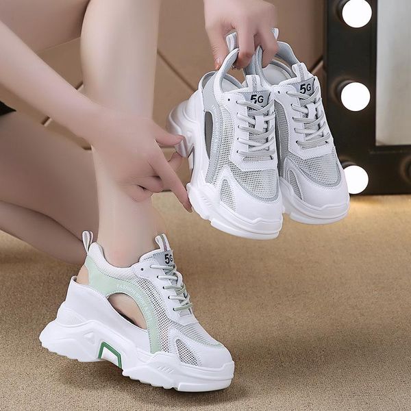 

sandals ladies shoes summer cross all-match high heels cross-shoes increasing height breathable fashion multicolored hi, Black