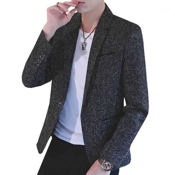

men's suits & blazers classic fashion blazer coat men single button casual slim jacket designs formal suit, White;black