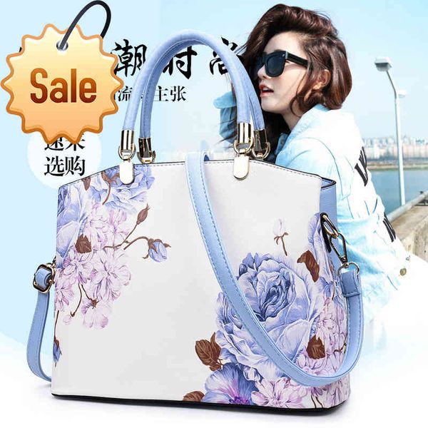 

2018 four seasons new fashion one shoulder handbag printed women's bag personalized chinese national style diana bag