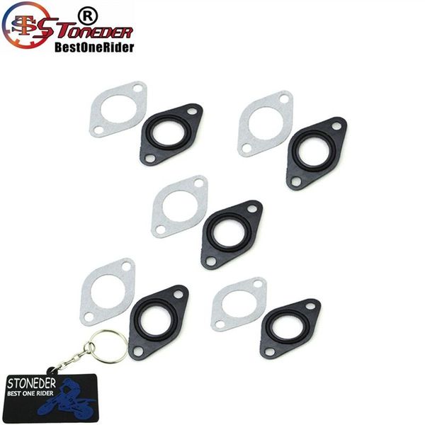 

motorcycle exhaust system stoneder 20mm carburetor manifold intake pipe gasket spacer seal for pit dirt bike atv quad 4 wheeler motocross