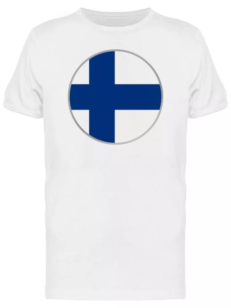 

Cool Finland Circle Flag Men's Tee -Image by Shutterstock, White;black