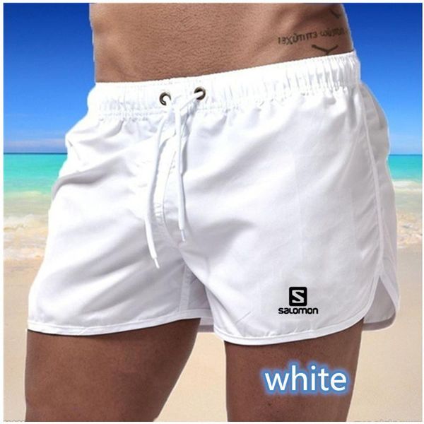 

gym clothing summer shorts men's sports pants loose quick-drying three-point printing soft beach, White;black