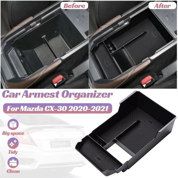 

car organizer for cx-30 cx30 2021 accessories center storage box arm rest armest glove holder plate container organize