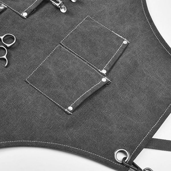 

aprons mxlb chef apron cotton canvas cross back adjustable with cooking baking