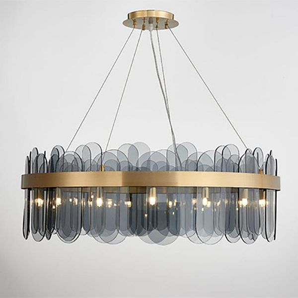 

chandeliers vintage crystal hanging lamp kitchen nordic decoration home lamparas de techo ventilador