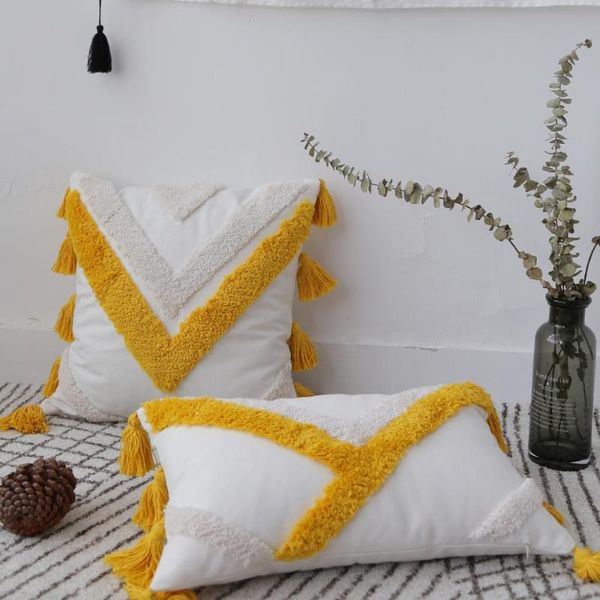 

moroccan style handmade pillow nordic tufted cushion sofa ethnic cushion/decorative