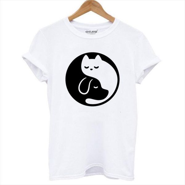

summer harajuku tee men mens t shirts cat printing casual o neck fashion short sleeve, White;black